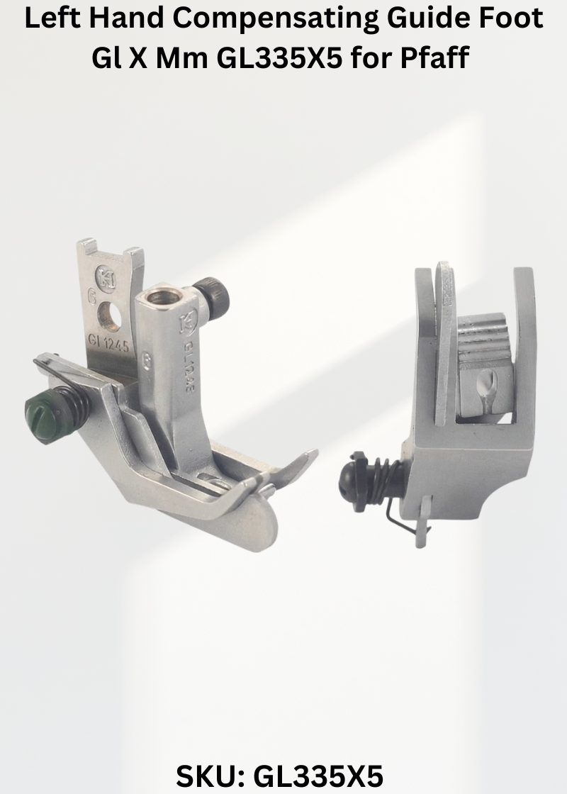 Left Hand Compensating Guide Foot Gl X Mm GL335X5 for Pfaff Industrial Sewing Machines