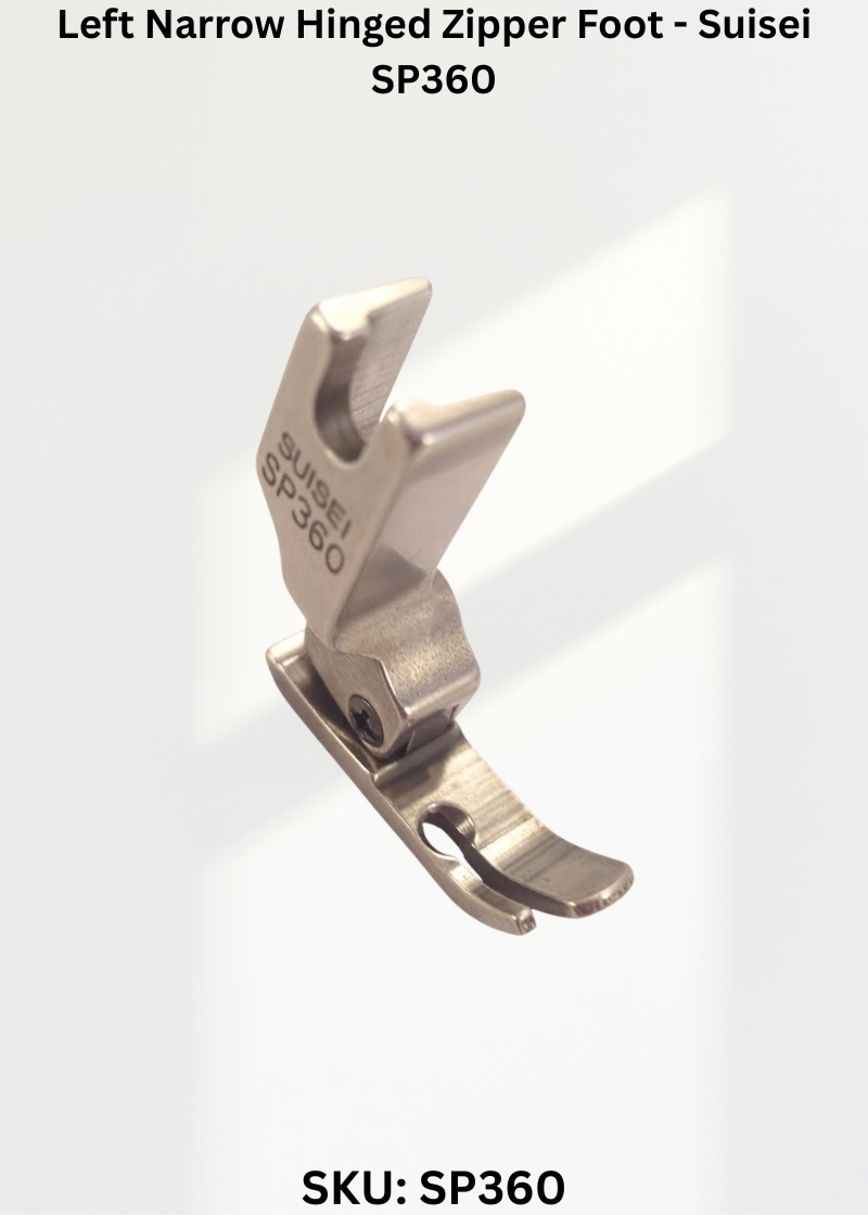 Left Narrow Hinged Zipper Foot - Suisei SP360