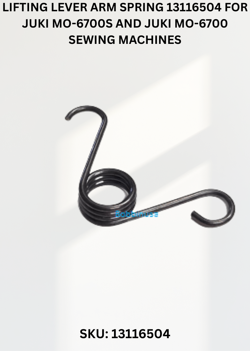 Lifting Lever Arm Spring 13116504 for Juki MO-6700S and Juki MO-6700 Sewing Machines
