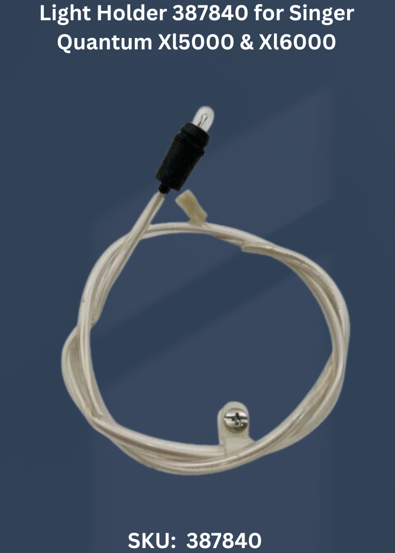 Light Holder 387840 — Fits Singer QUANTUM XL5000, XL6000