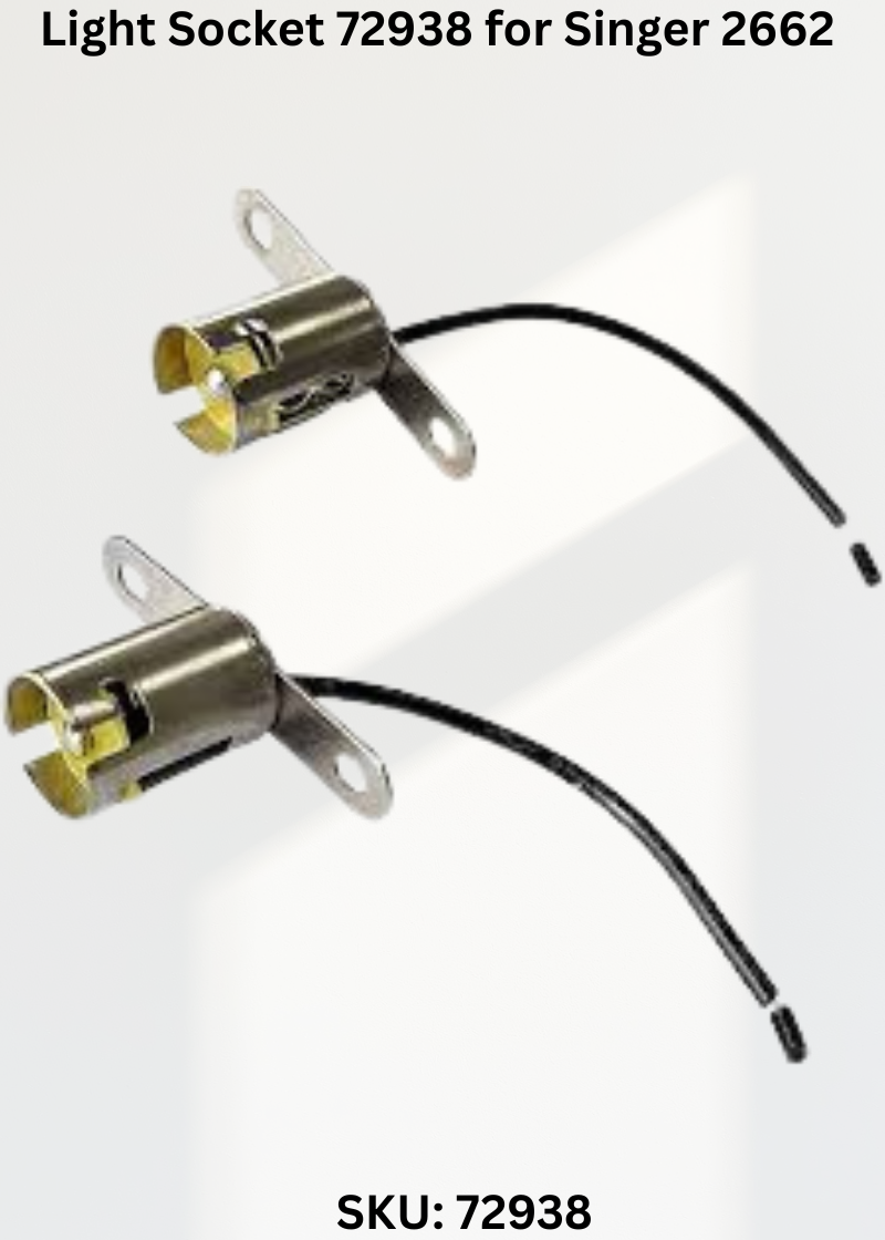 Light Socket 72938 for Singer 2662 Sewing Machines