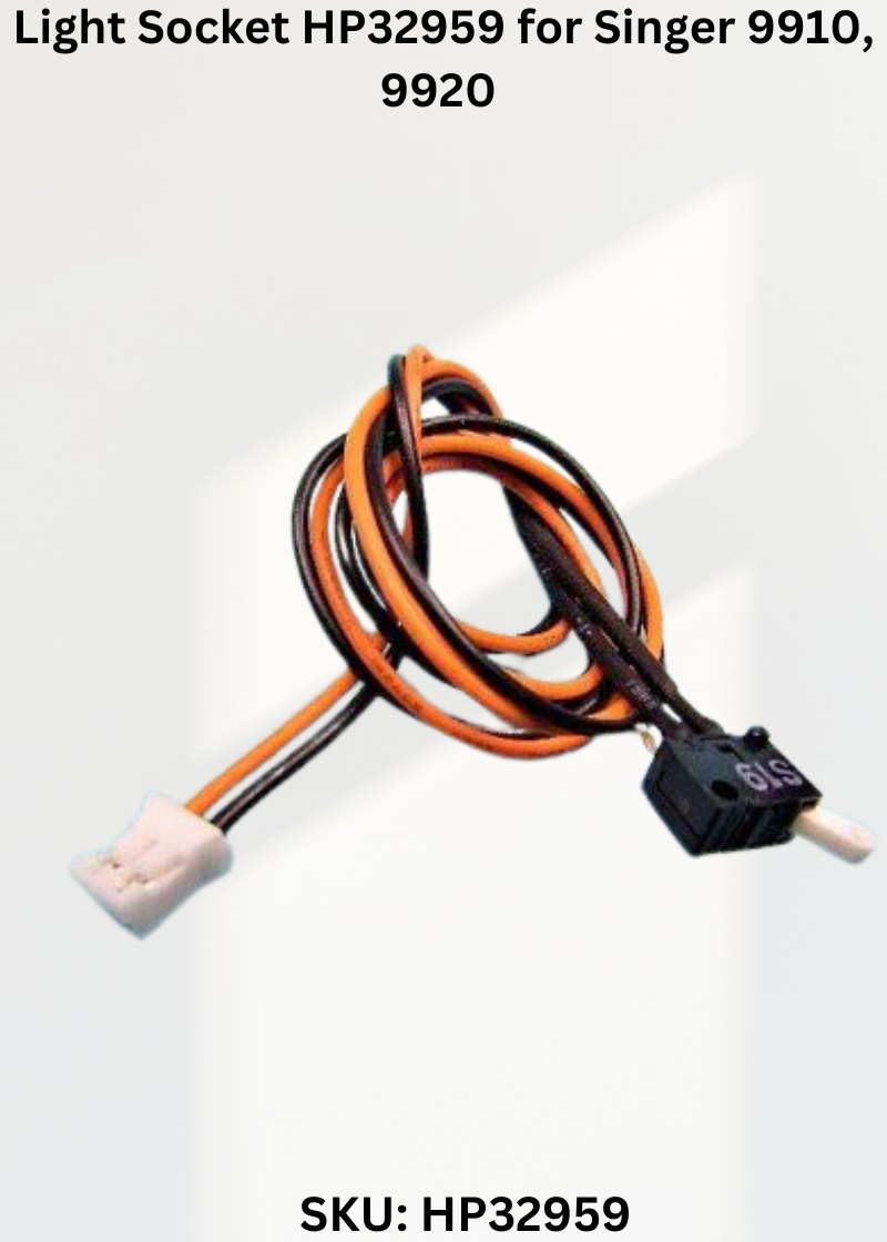 Light Socket HP32959 — Fits Singer 9910, 9920, 9940