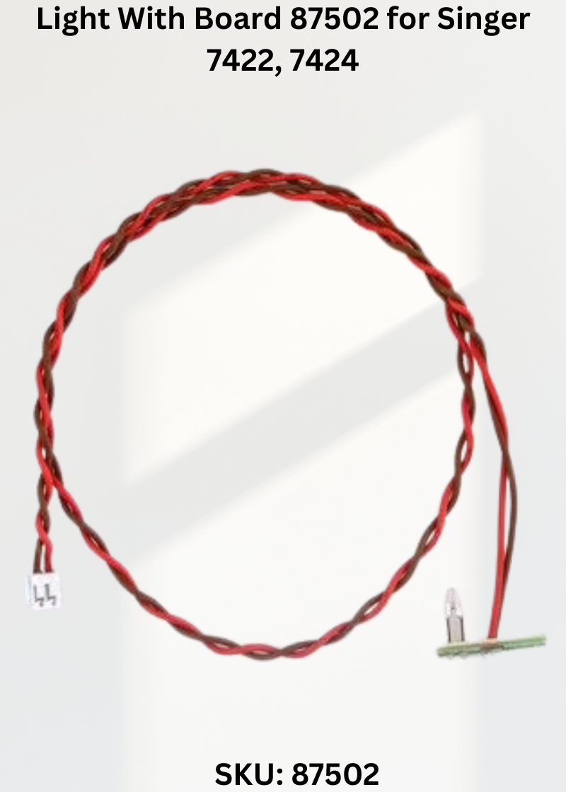 Light With Board 87502 — Fits Singer 7422, 7424, 7426, 7442 & more