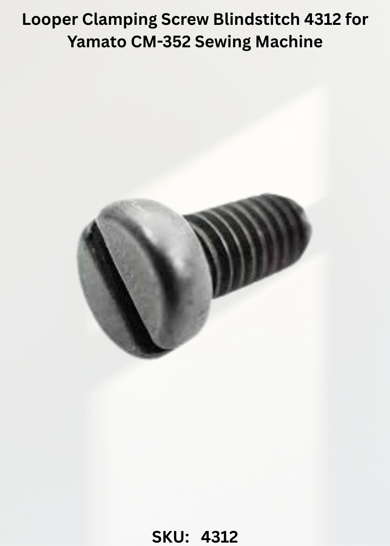 Looper Clamping Screw Blindstitch 4312 for Yamato CM-352 Sewing Machine