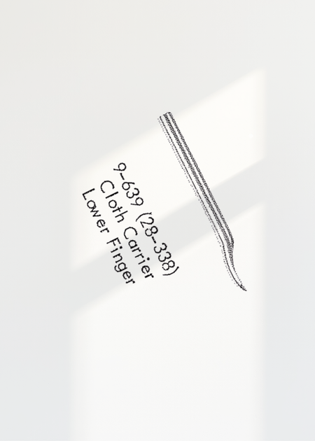 Lower Finger for Smyth - Universal 9-639