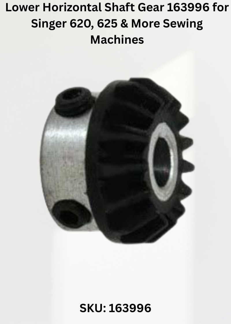 Lower Horizontal Shaft Gear 163996 — Fits Singer 620, 625, 626, 628 & more