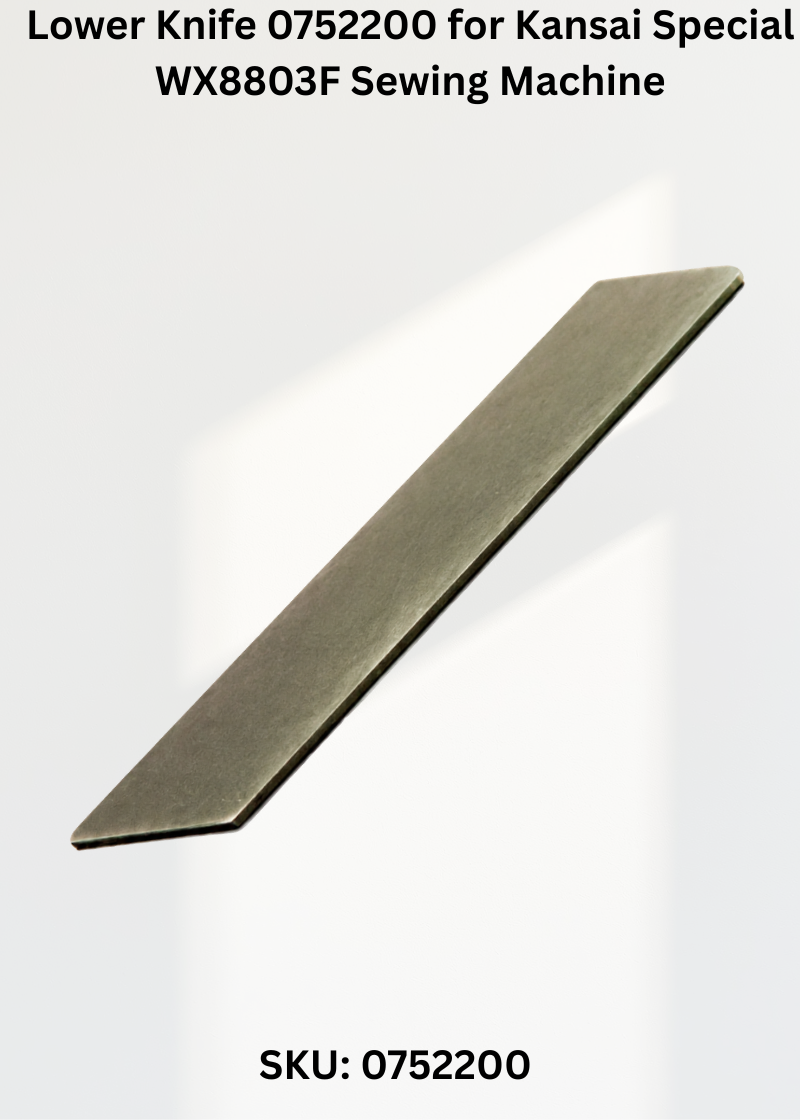 Lower Knife 0752200 for Kansai Special WX8700 and WX8800 Series