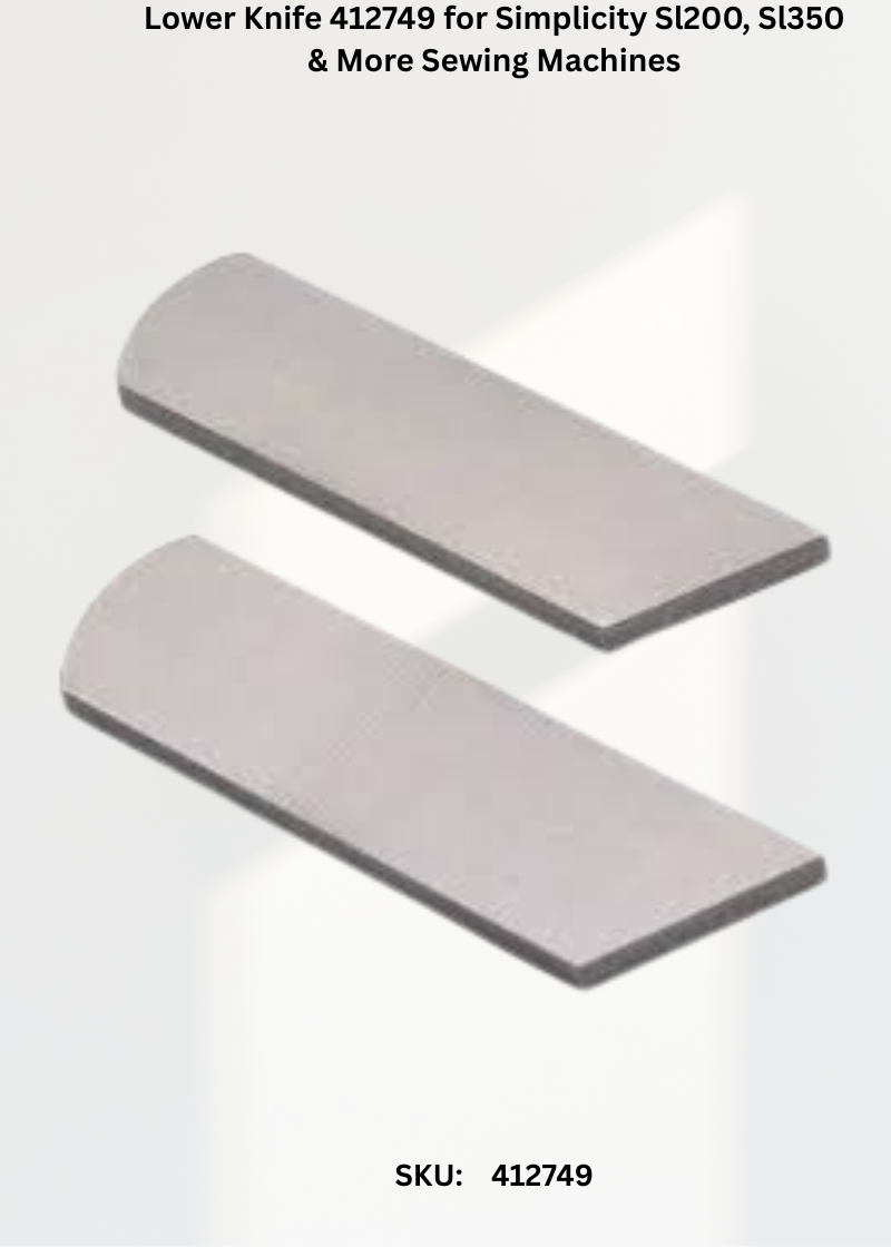 Lower Knife 412749 — Fits Simplicity BL202, BL302, BL400, BL450 & more
