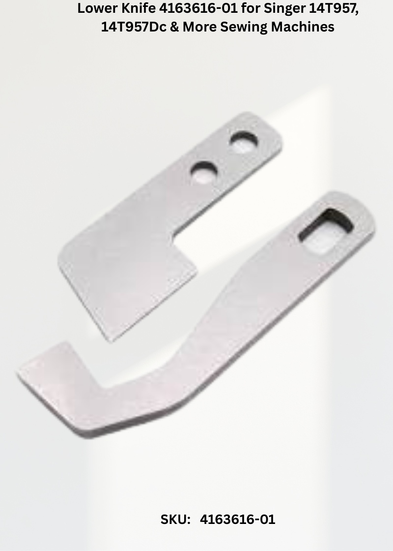 Lower Knife 4163616-01 — Fits Singer 683, 686, 14T957, 14T957DC & more