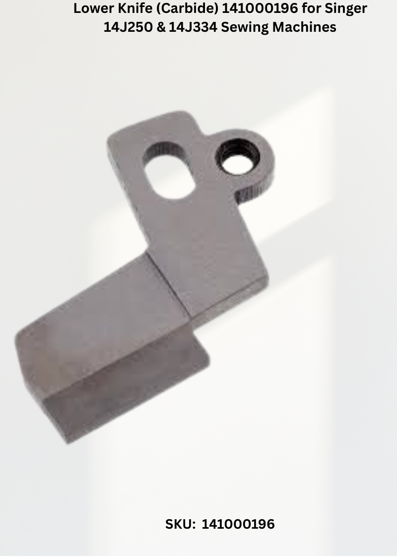 Lower Knife 141000196 — Fits Singer 14J250, 14J334 & more