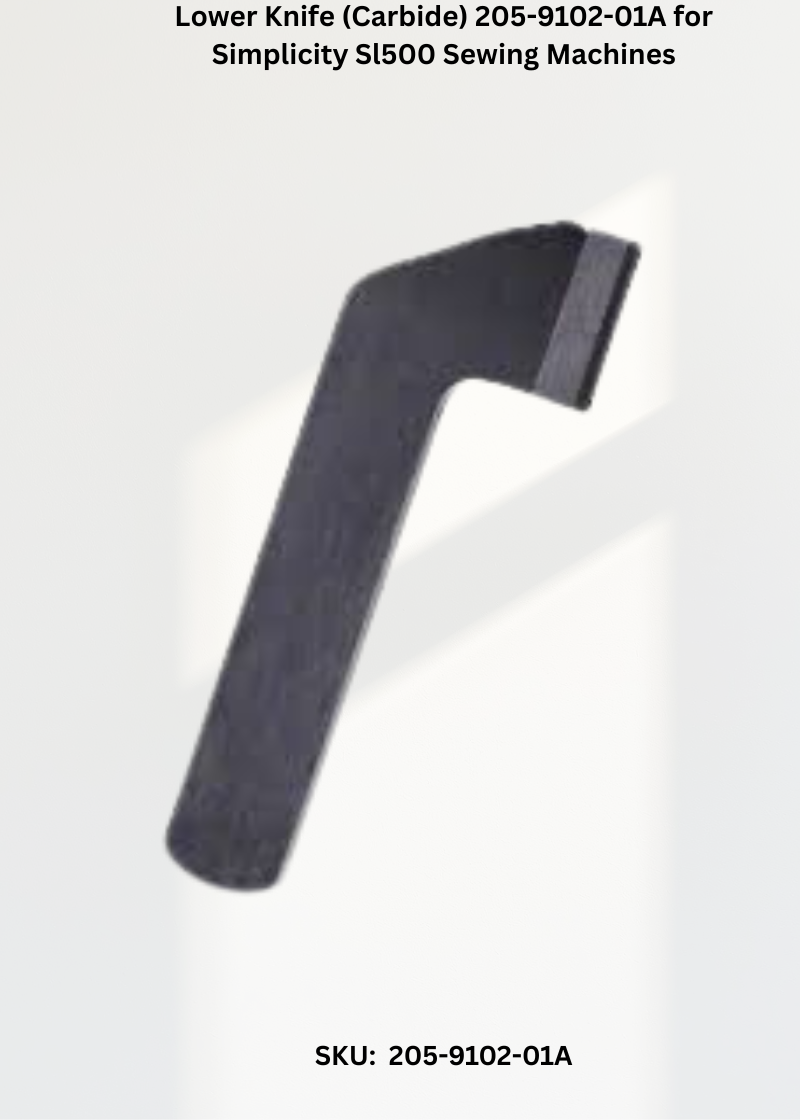 Lower Knife 205-9102-01A — Fits Simplicity EA605, SL500