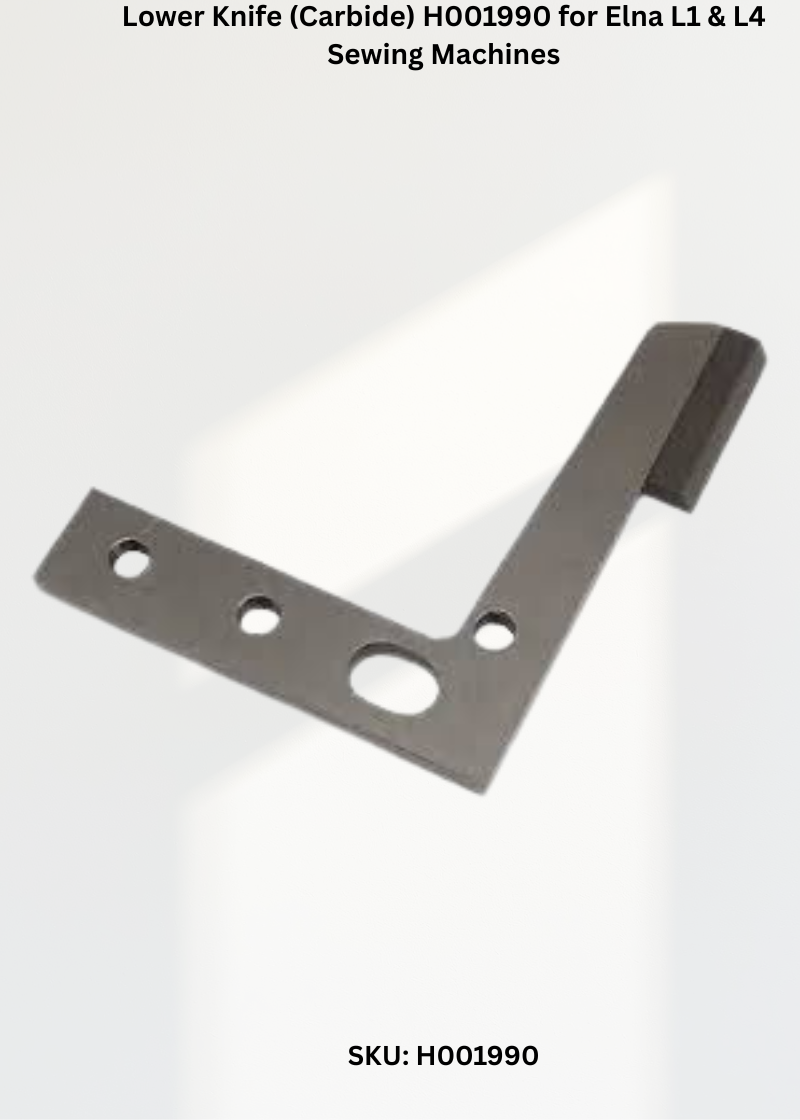 Lower Knife H001990 — Fits Elna L1, L4