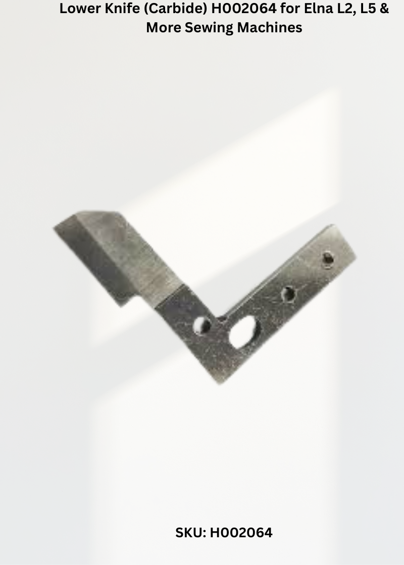 Lower Knife H002064 — Fits Elna L2, L5, L5D, PRO5