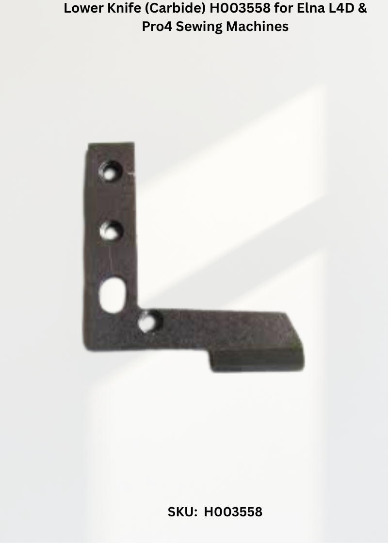 Lower Knife H003558 — Fits Elna L4D, PRO4