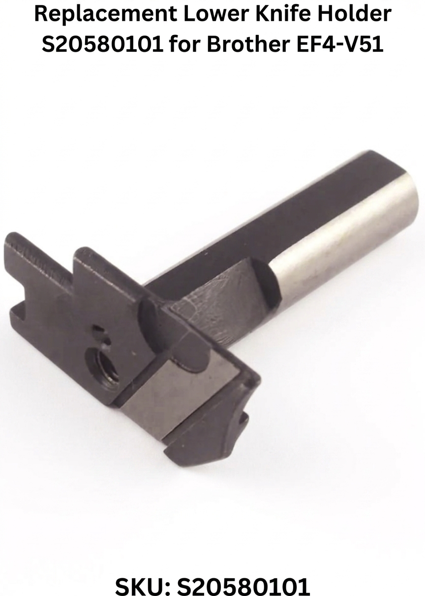 Replacement Lower Knife Holder S20580101 for Brother EF4-V71 and Brother EF4-V72 Sewing Machines