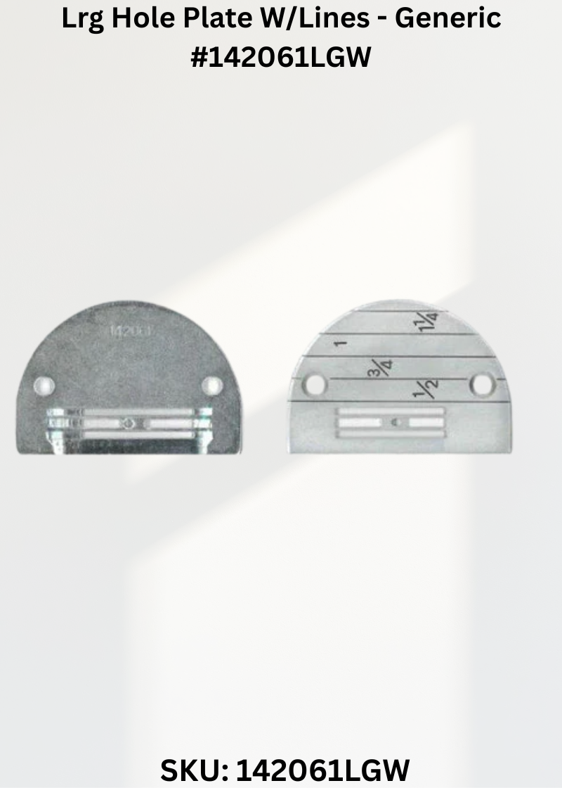 Lrg Hole Plate W/Lines - Generic #142061LGW