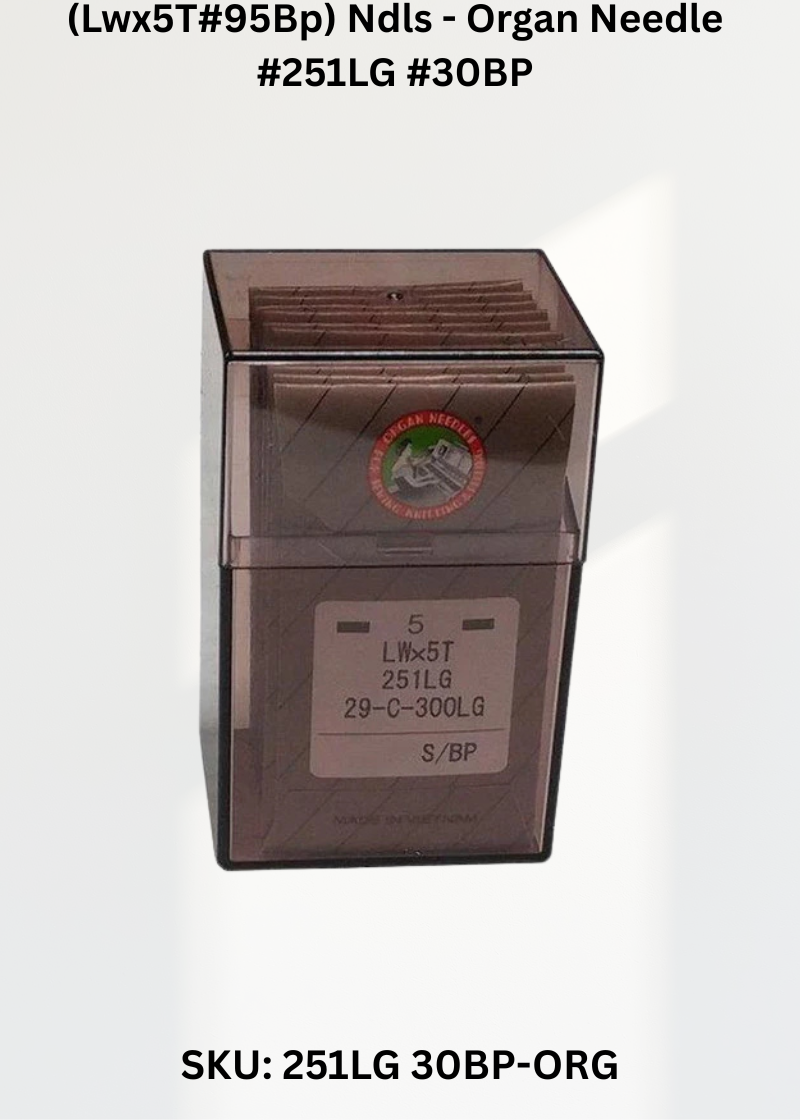 (Lwx5T#95Bp) Ndls - Organ Needle #251LG #30BP