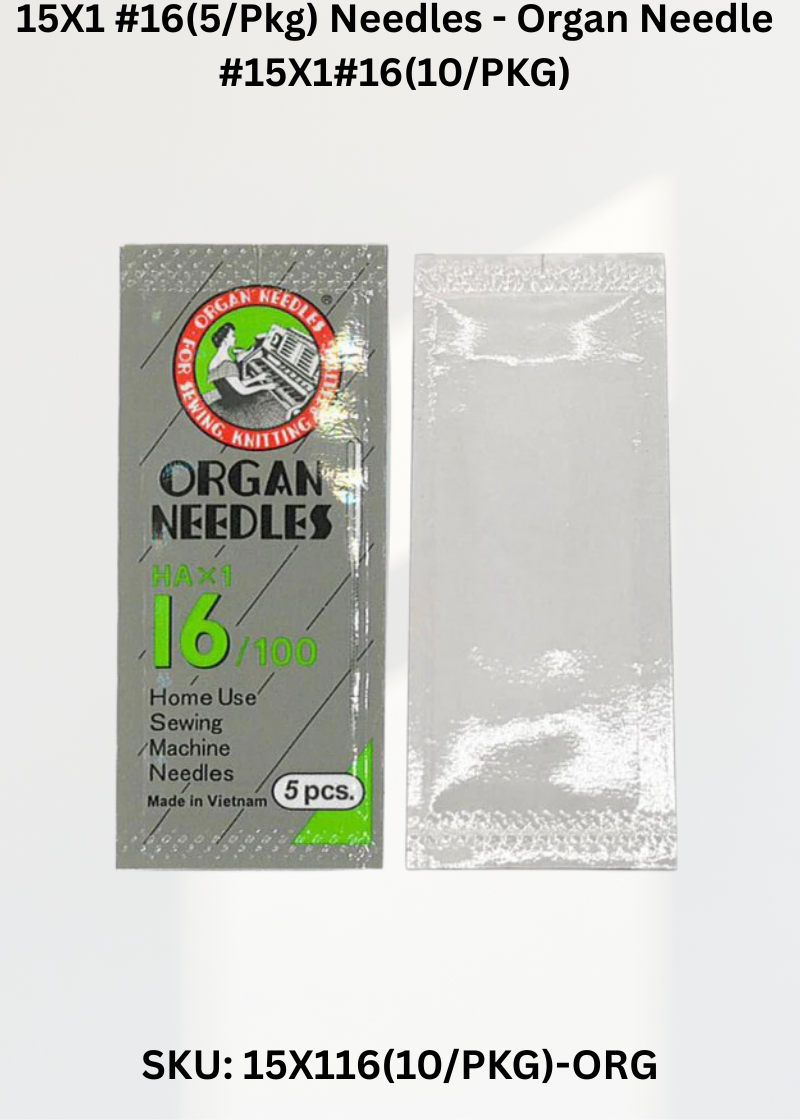 15X1 #16(5/Pkg) Needles - Organ Needle #15X1#16(10/PKG)