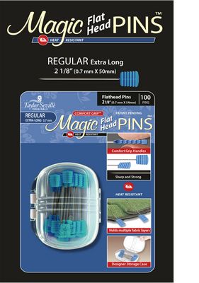 Taylor Seville Originals Magic Pins Flat Head Reg 100pc