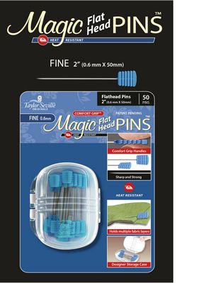 Taylor Seville Originals Magic Pins Flat Head Fine 50 pc
