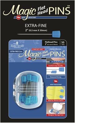 Taylor Seville Originals Magic Pins Flat Head Extra Fine 50 pc