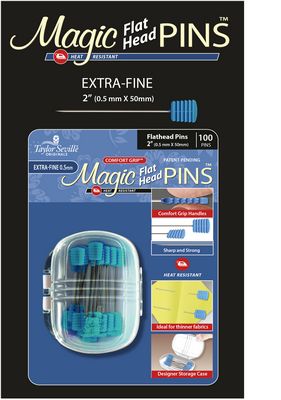 Taylor Seville Originals Magic Pins Flat Head Extra Fine 100 pc A**