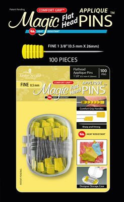 Taylor Seville Originals Magic Pins Flathead Applique Fine 100pc