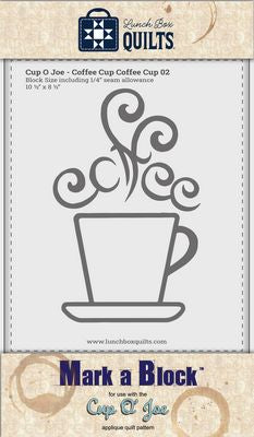 Lunch Box Quilts, LLC Cup O'Joe Mark-a-Block Templates