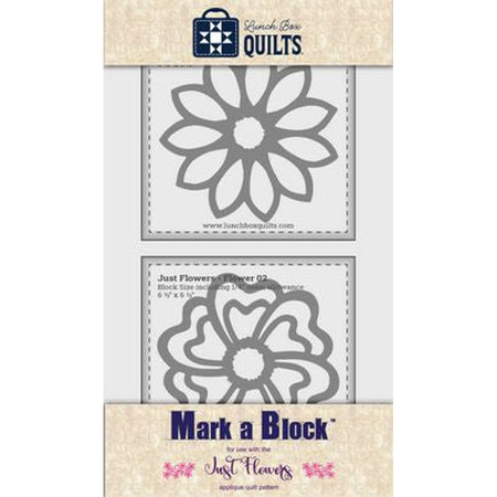 Lunch Box Quilts, LLC Just Flowers Mark-a-Block Templates