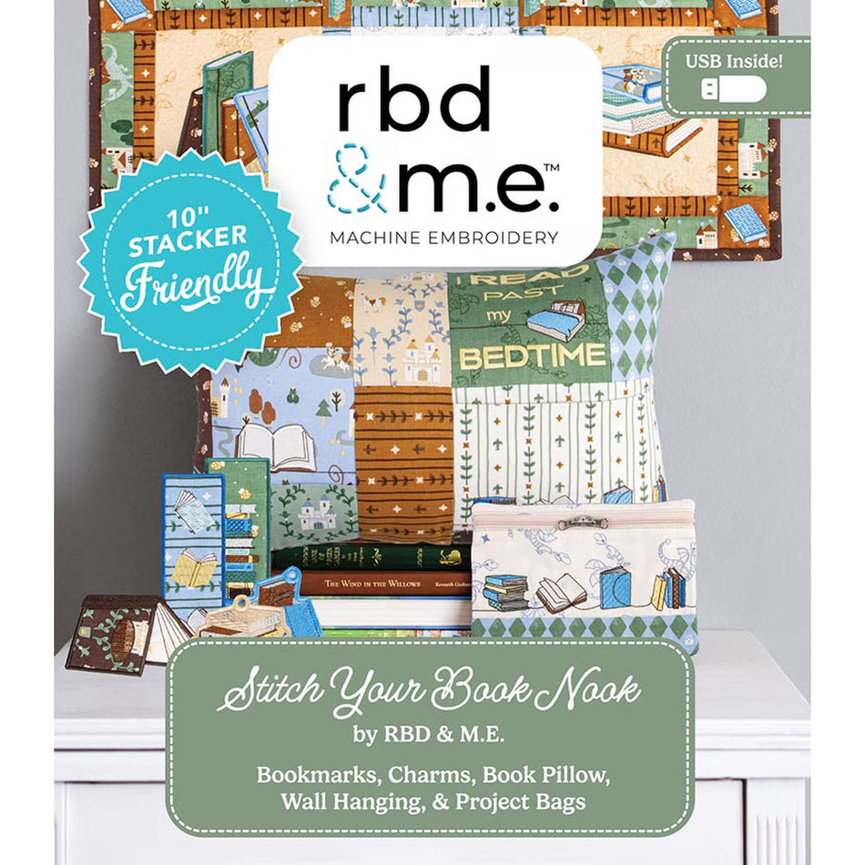 Stitch Your Book Nook Embroidery USB Pattern
