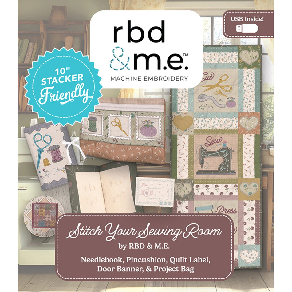 Stitch Your Sewing Room Embroidery USB Pattern