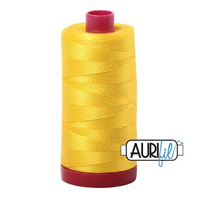 Aurifil Mako 12wt 356yd, Canary