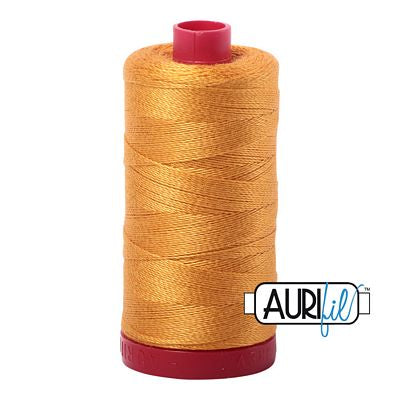 Aurifil Mako 12wt 356yd, Mustard