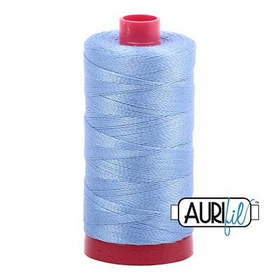 Aurifil Mako 12wt 356yd, Light Delft Blue