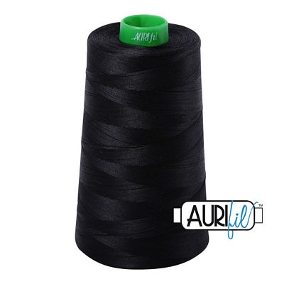 Aurifil Mako 40wt 5140yd Cone, Black