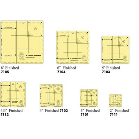 Marti Michell/ Michell Marketing, Inc. All 7 Ruler Bundle