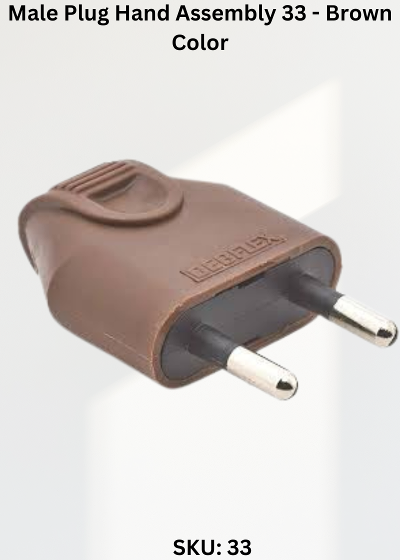 Male Plug Hand Assembly-Brown Color
