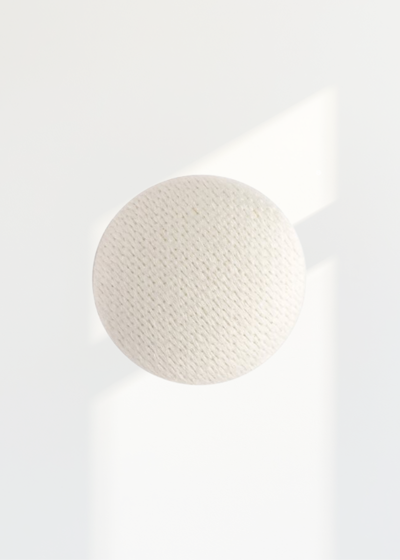 Matte Satin Bridal Buttons - Metal or Canvas Shank - 18L / 11.5mm