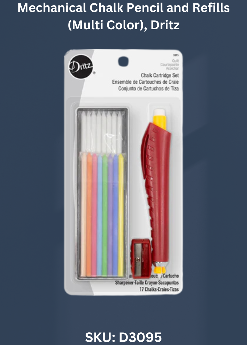 Mechanical Chalk Pencil and Refills (Multi Color) for Dritz