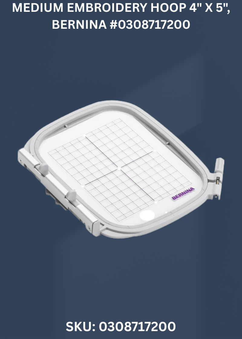 Medium Embroidery Hoop 4" x 5" for Bernina 0308717200
