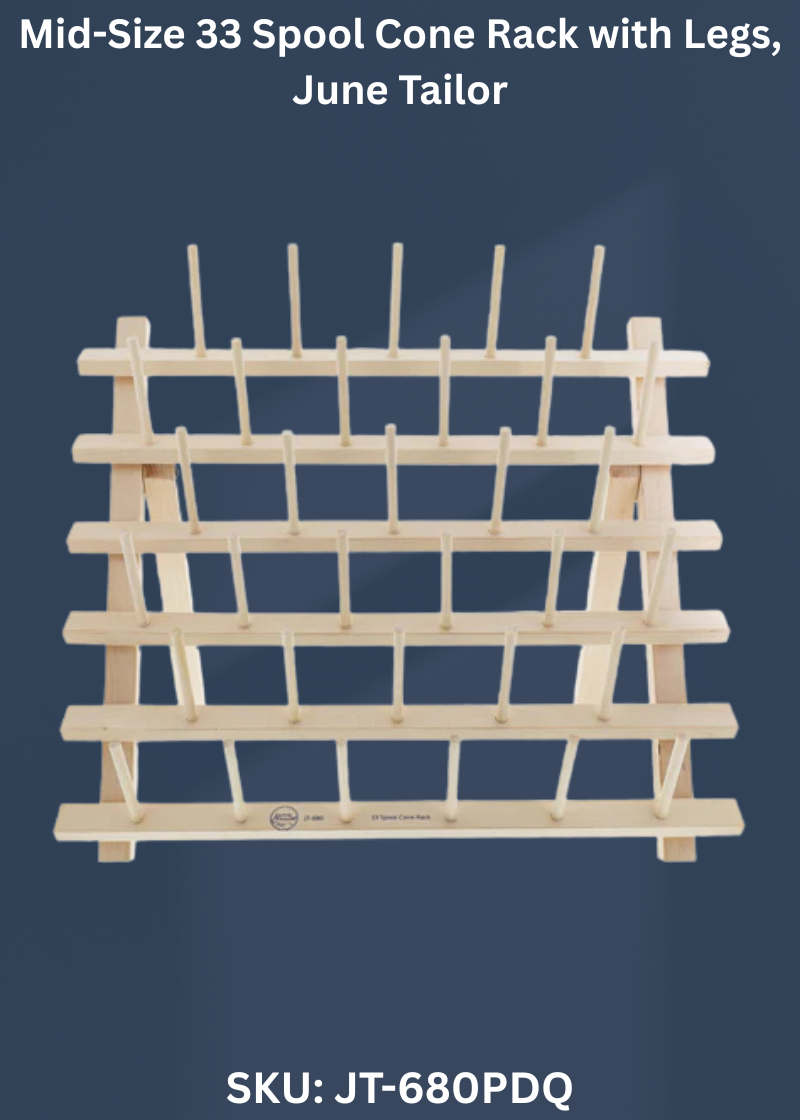 Mid-Size 33 Spool Cone Rack with Legs for June Tailor