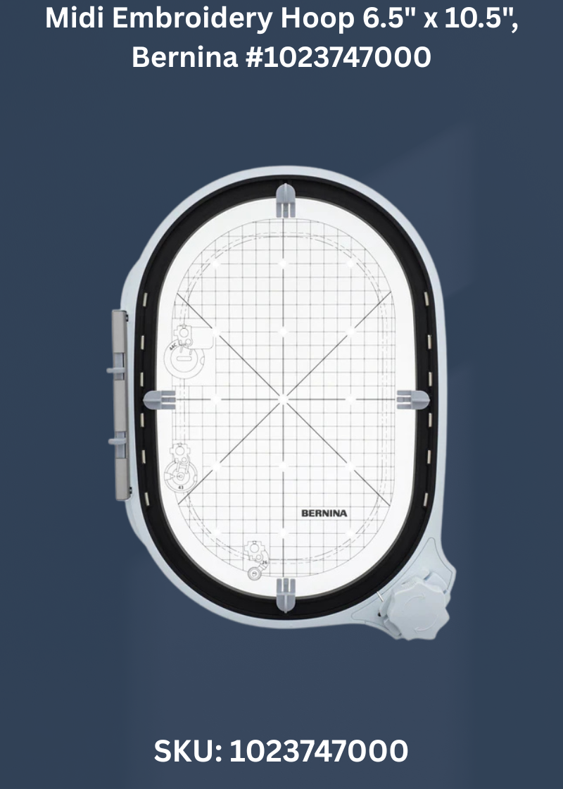 Midi Embroidery Hoop 6.5" x 10.5" for Bernina 1023747000