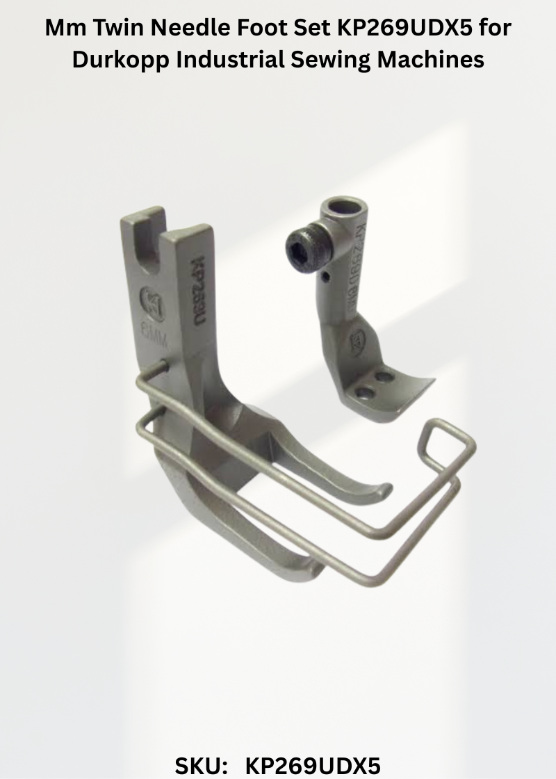 Mm Twin Needle Foot Set KP269UDX5 for Durkopp Industrial Sewing Machines
