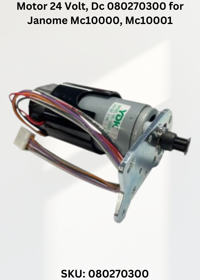 Motor 24 Volt, Dc 080270300 for Janome Mc10000, Mc10001 & More Sewing Machines
