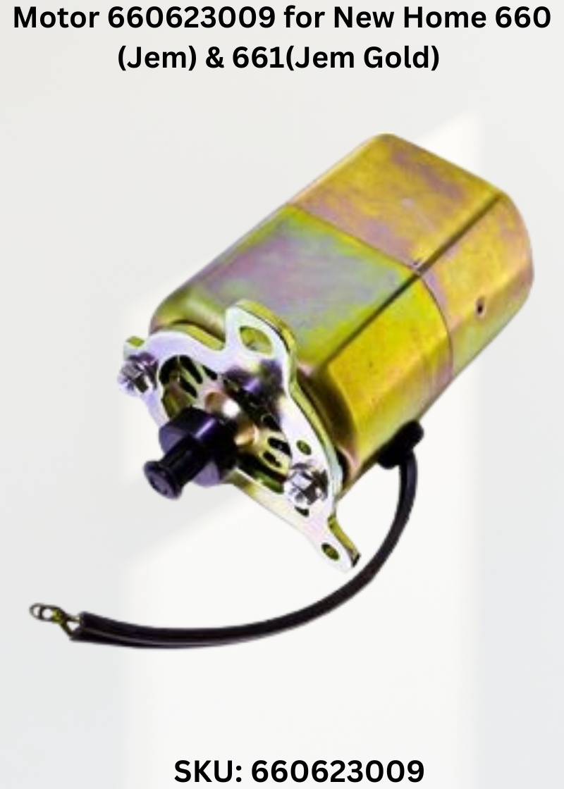 Motor 660623009 — Fits New Home 660 Jem, 661Jem Gold