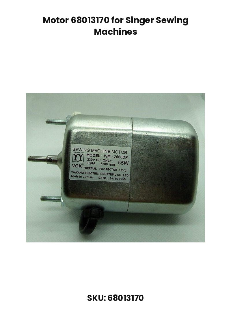 Motor 68013170 for Singer Sewing Machines