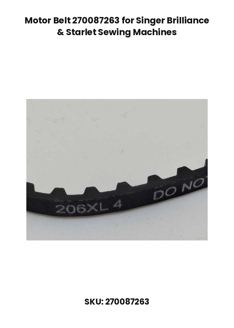 Motor Belt 270087263 for Singer Brilliance & Starlet Sewing Machines