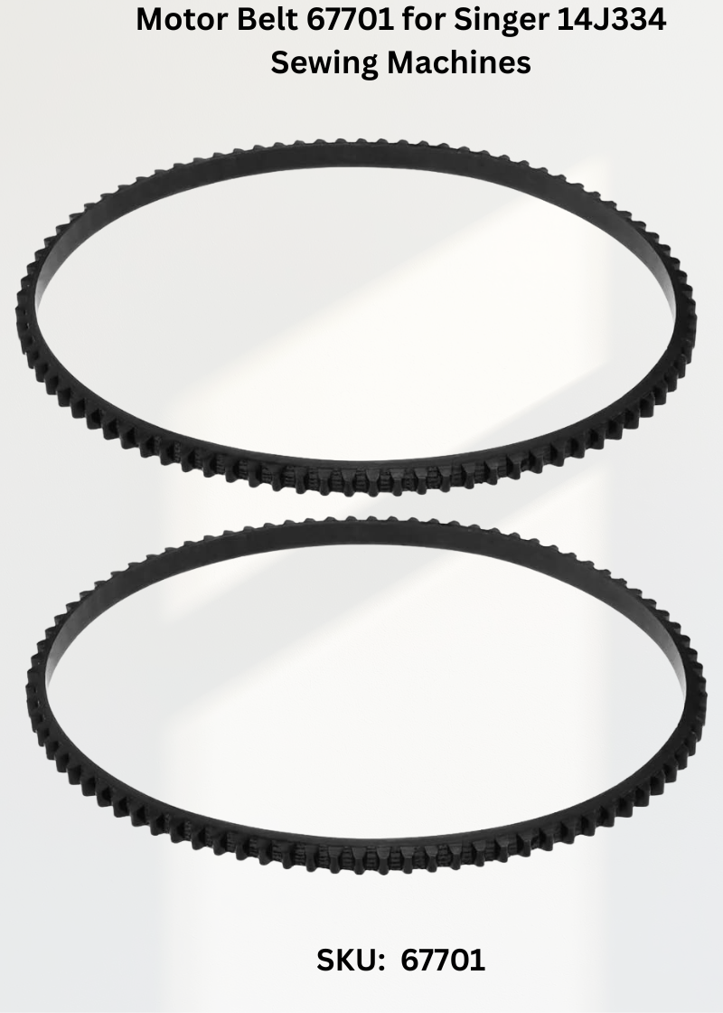 Motor Belt 67701 for Singer 14J334 Sewing Machines