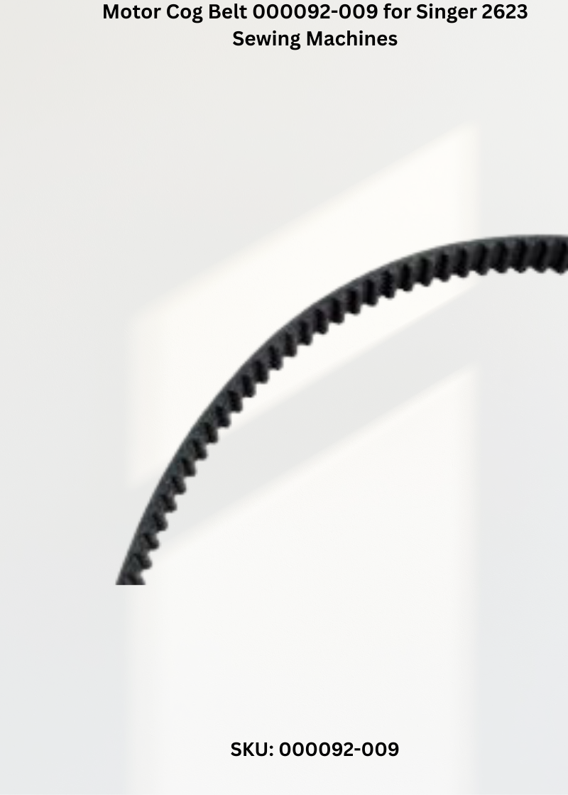 Motor Cog Belt 000092-009 for Singer 2623 Sewing Machines