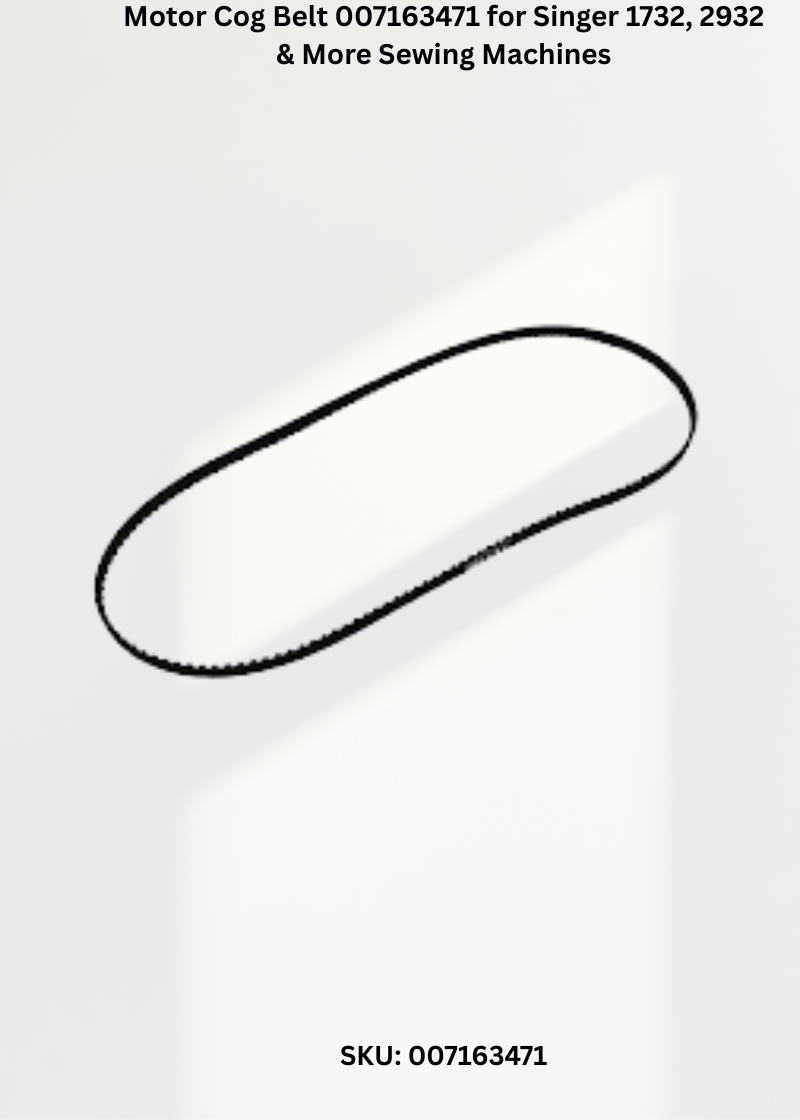Motor Cog Belt 007163471 for Singer 1732, 2932 & More Sewing Machines